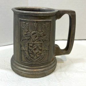 VTG 1960's RWP Wilton Pewter Stein Mug Coat of Arms/Crest USA